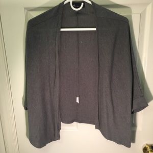 Monamie gray draped bat wing sweater cardigan